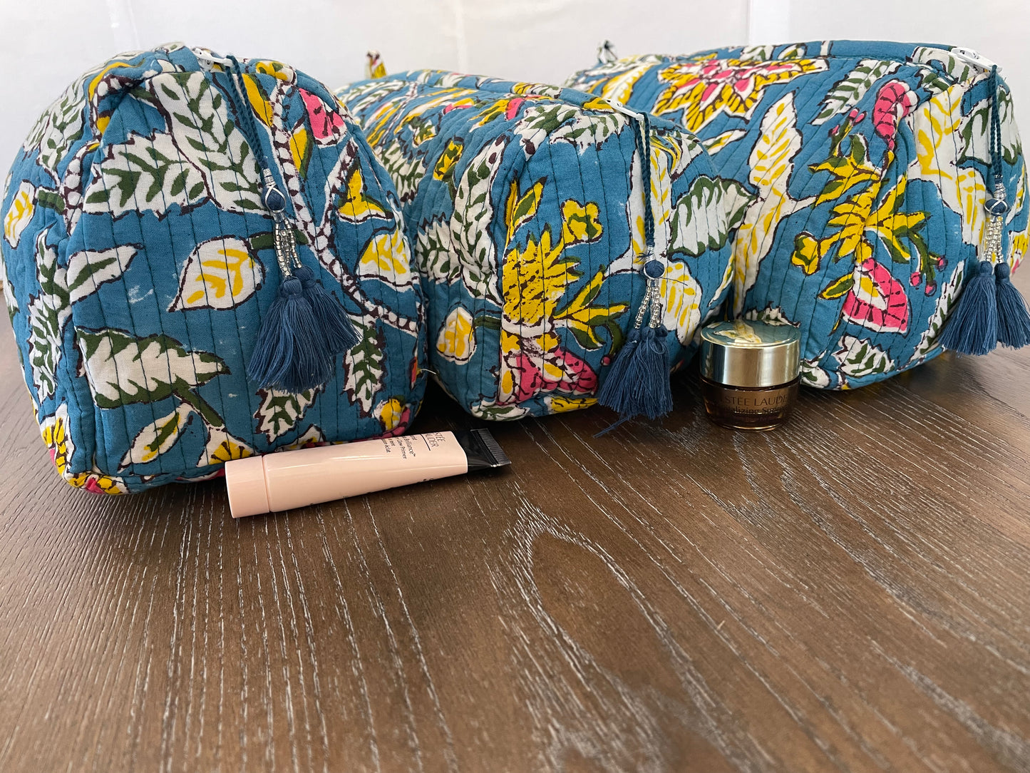 Ethereal Essence Handblock Printed Multiuse Pouch