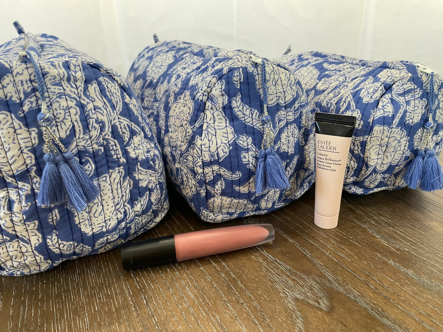Enchanted Garden Handblock Printed Multiuse Pouch