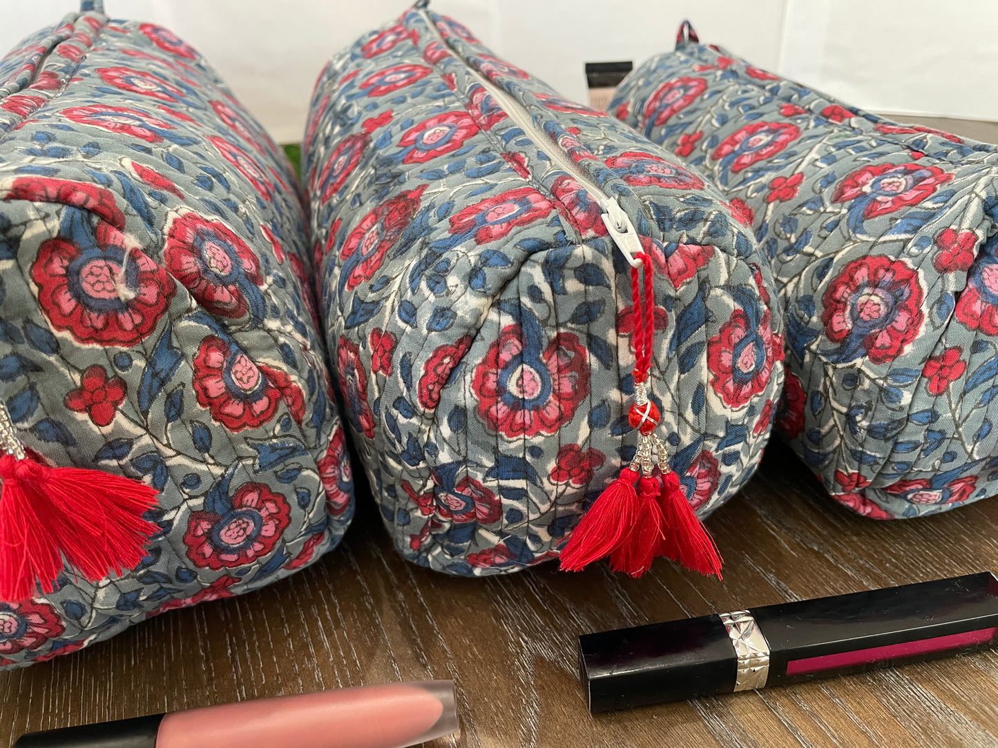 Starry Night Handblock Printed Multiuse Pouch