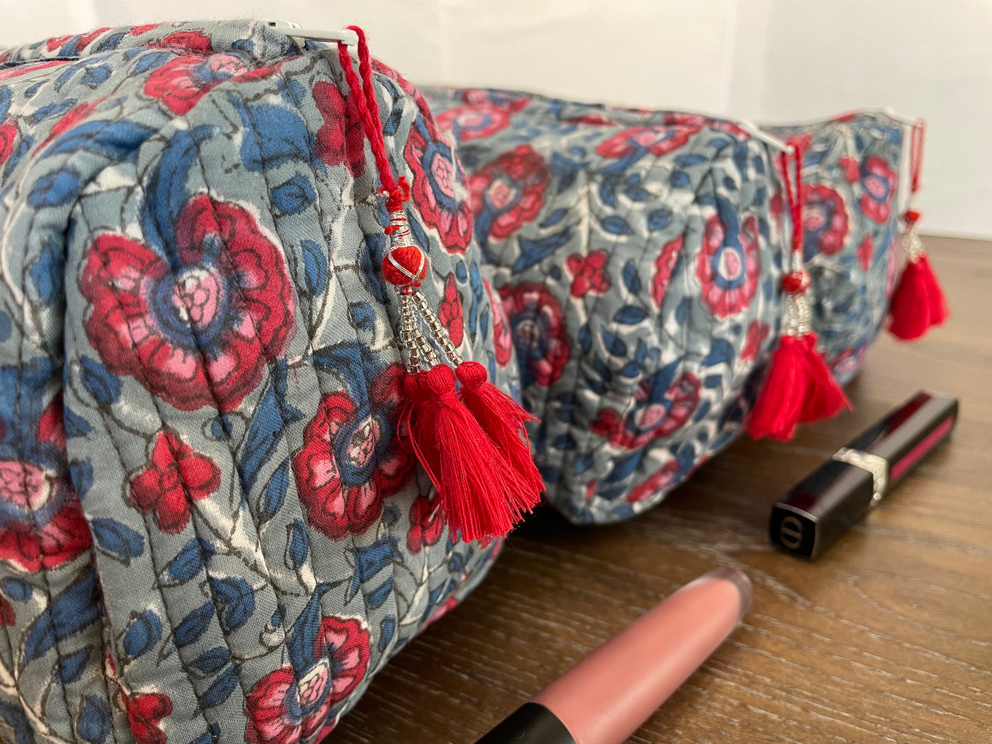 Starry Night Handblock Printed Multiuse Pouch