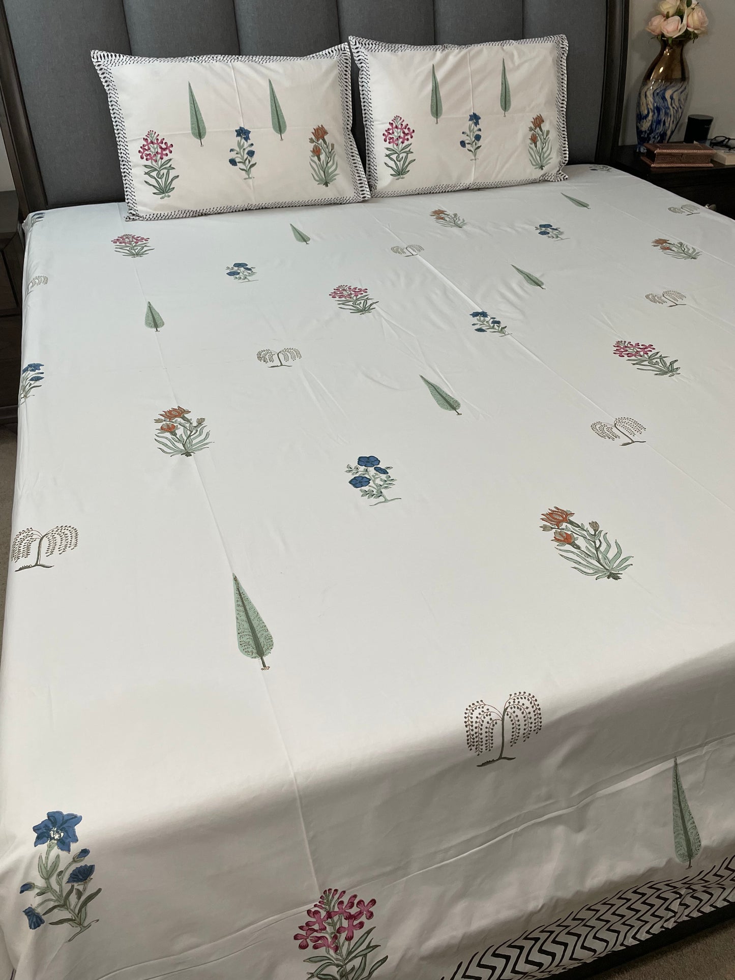 Craftsman's Choice Handblock Printed Cotton Bedsheet