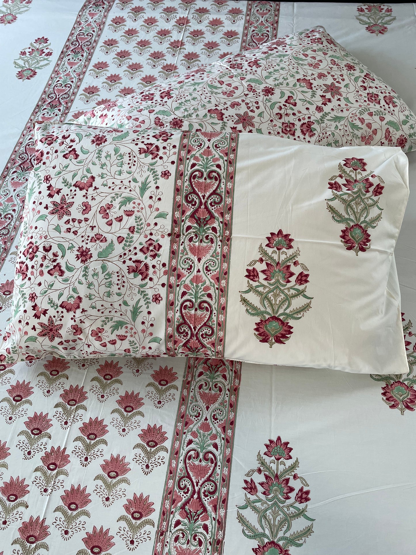 Botanical Beauty Handblock Printed Sheet