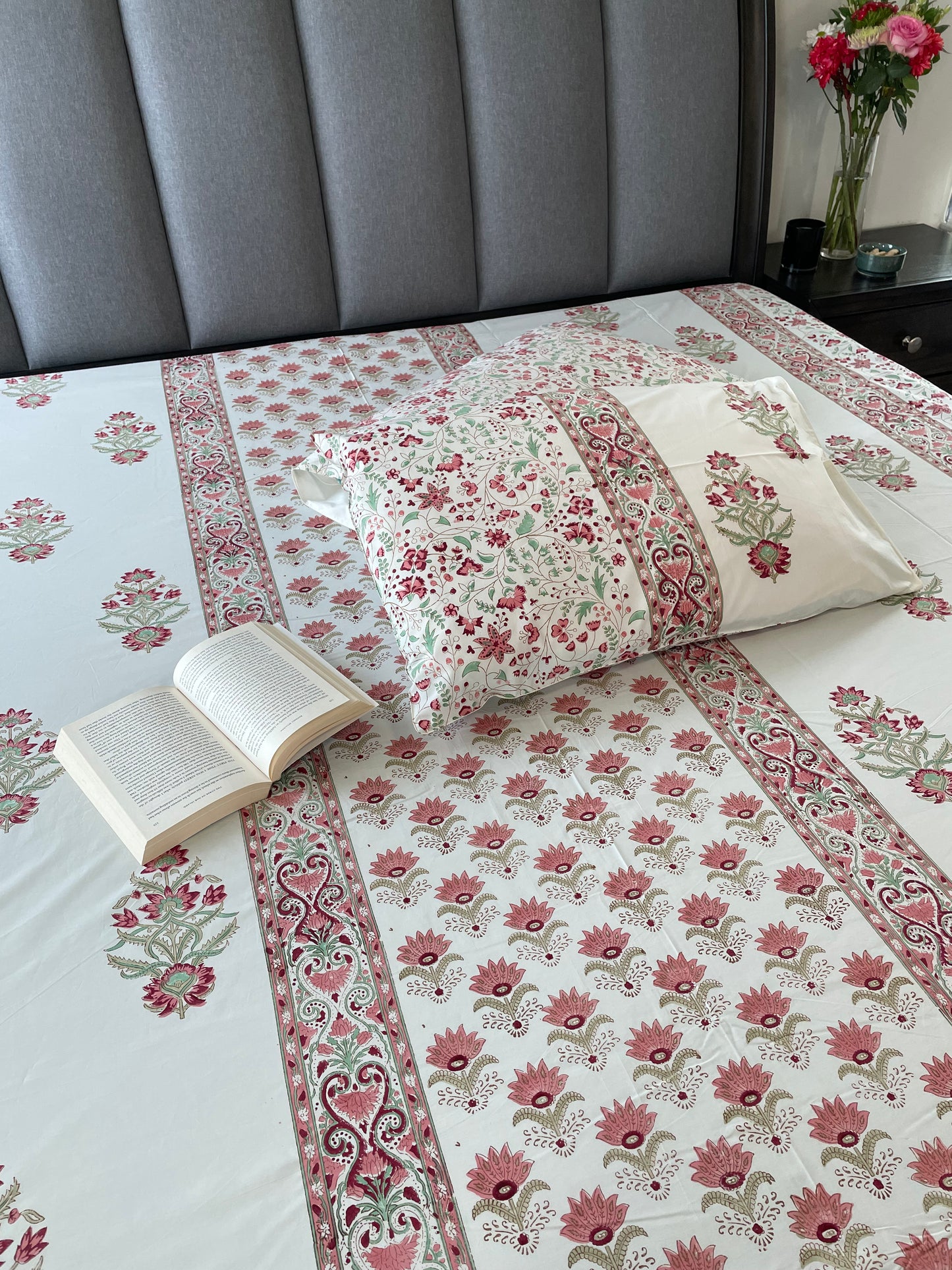 Botanical Beauty Handblock Printed Sheet