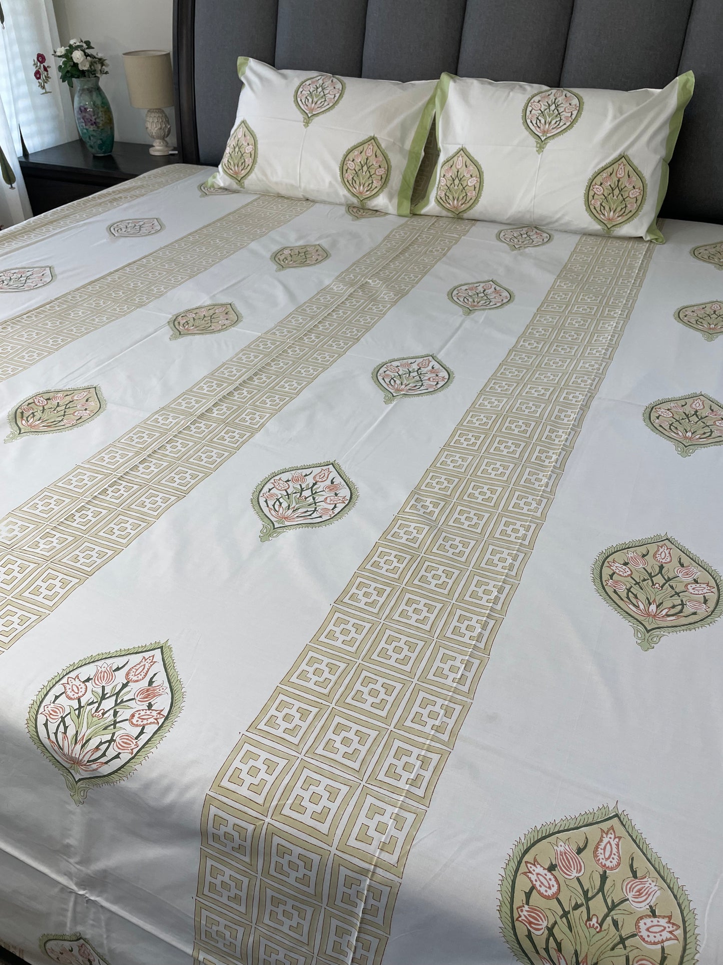Royal Dreams Handblock Printed Cotton Sheet