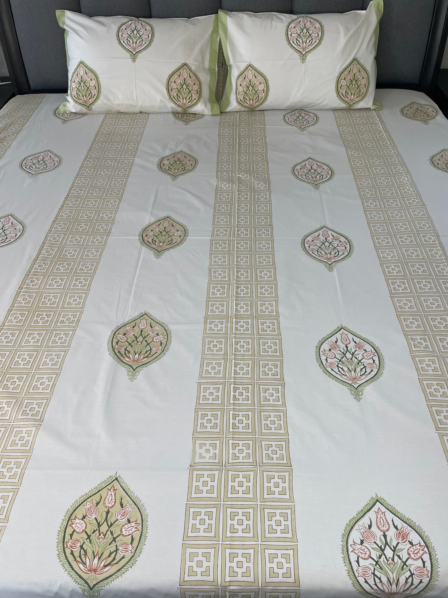 Royal Dreams Handblock Printed Cotton Sheet