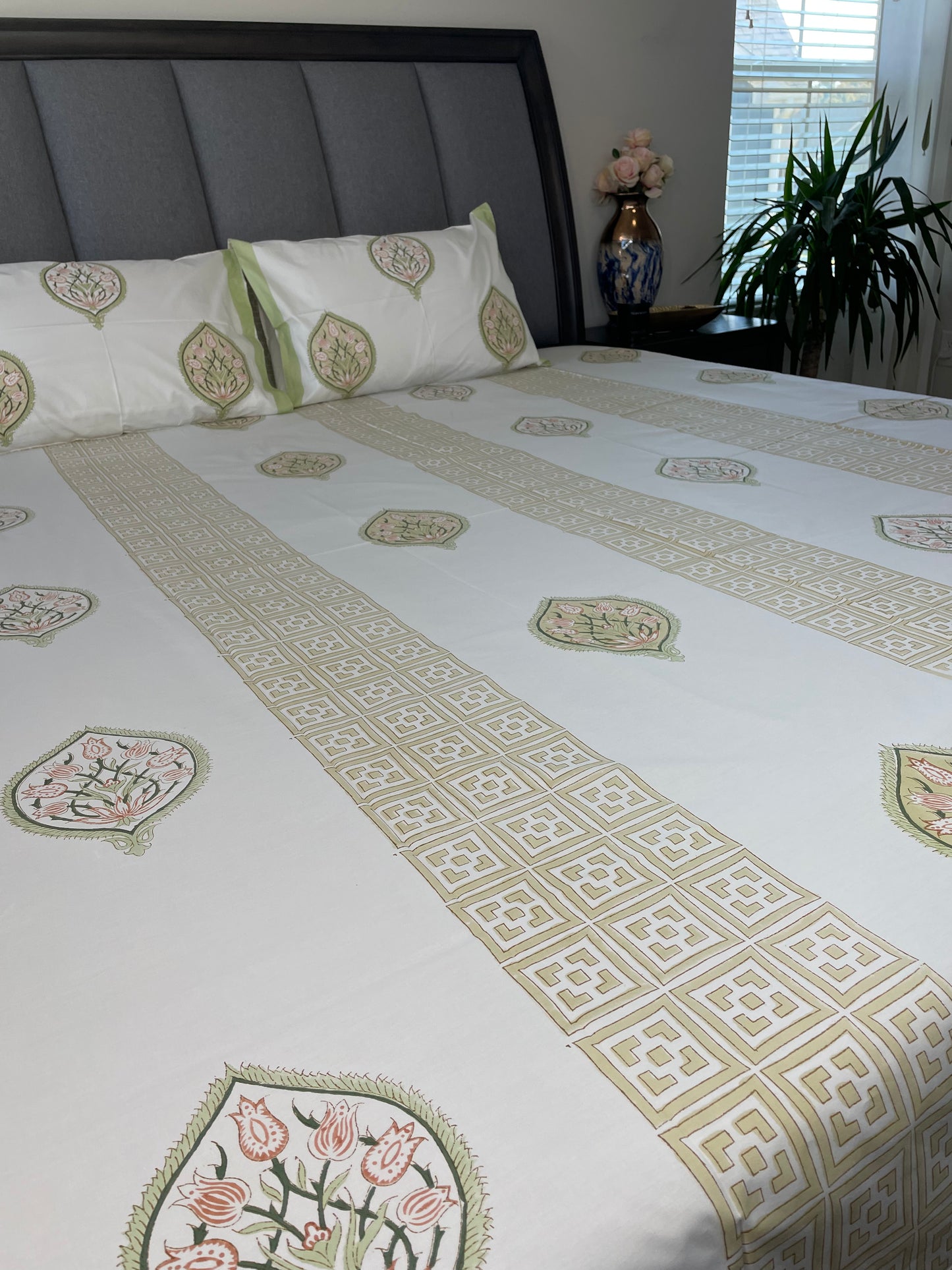 Royal Dreams Handblock Printed Cotton Sheet