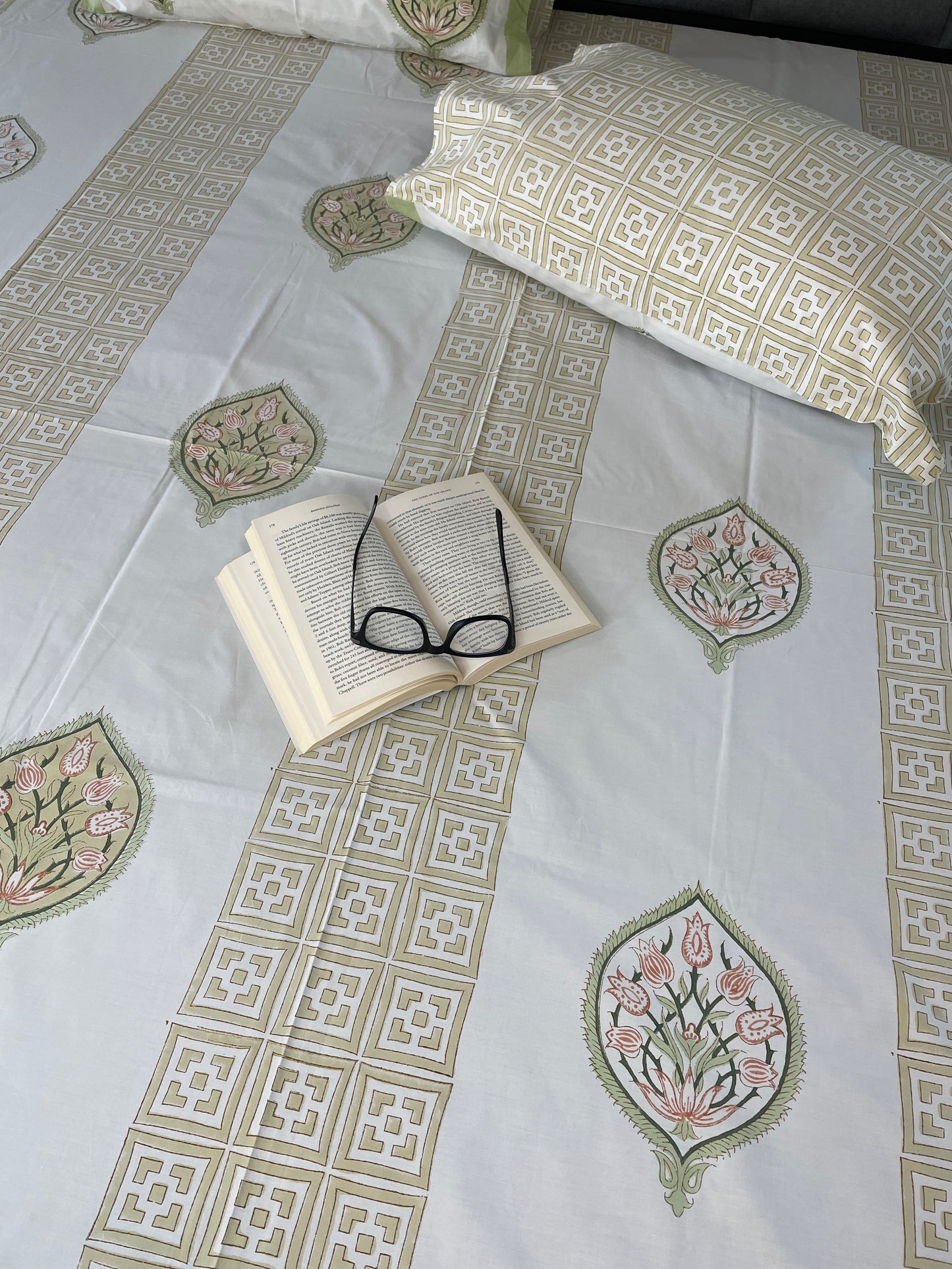 Royal Dreams Handblock Printed Cotton Sheet