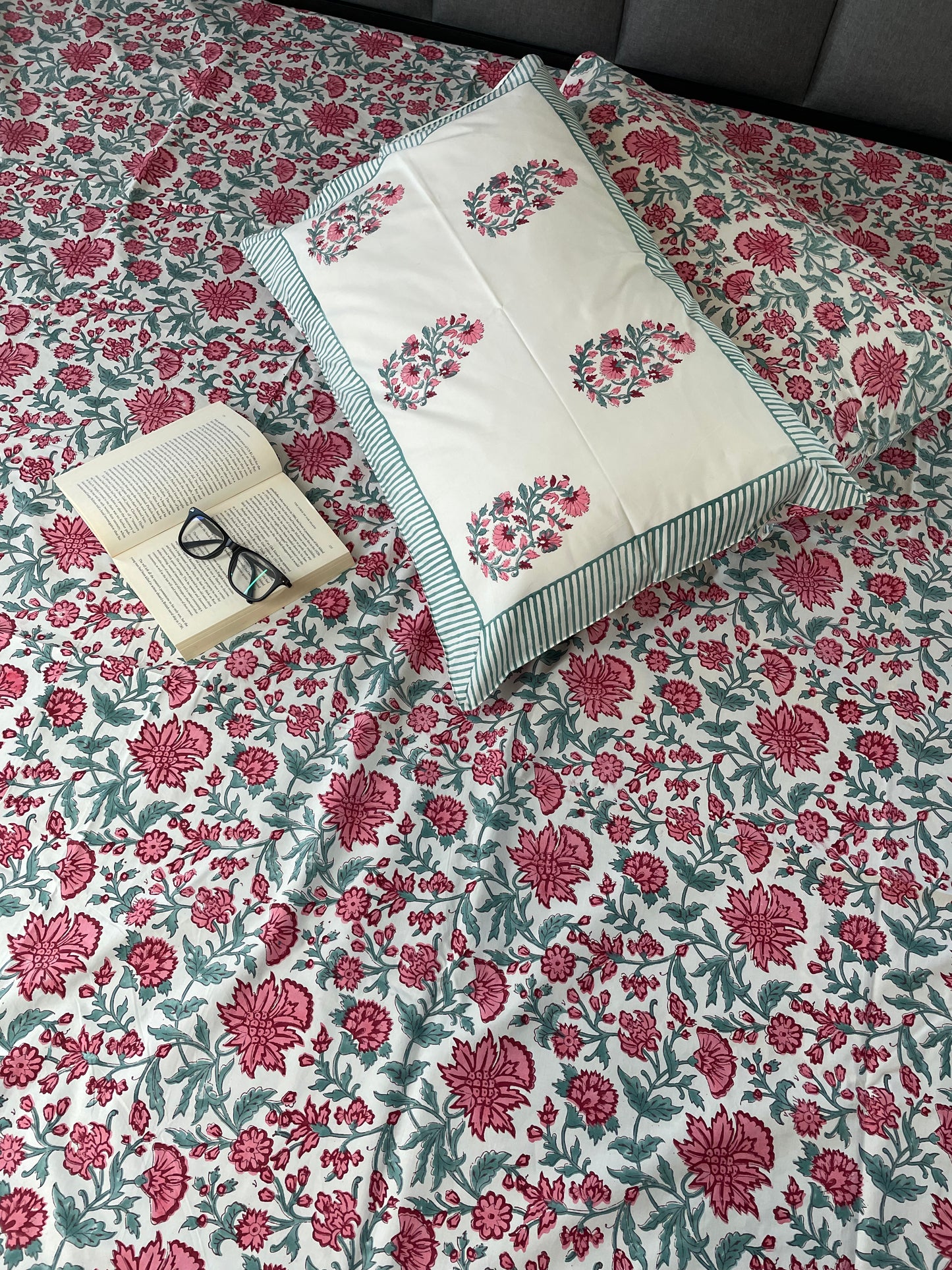 Harmony in Hues Handblock Printed Cotton Sheet