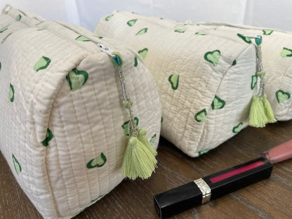 Tranquil Tropics Handblock Printed Multiuse Pouch
