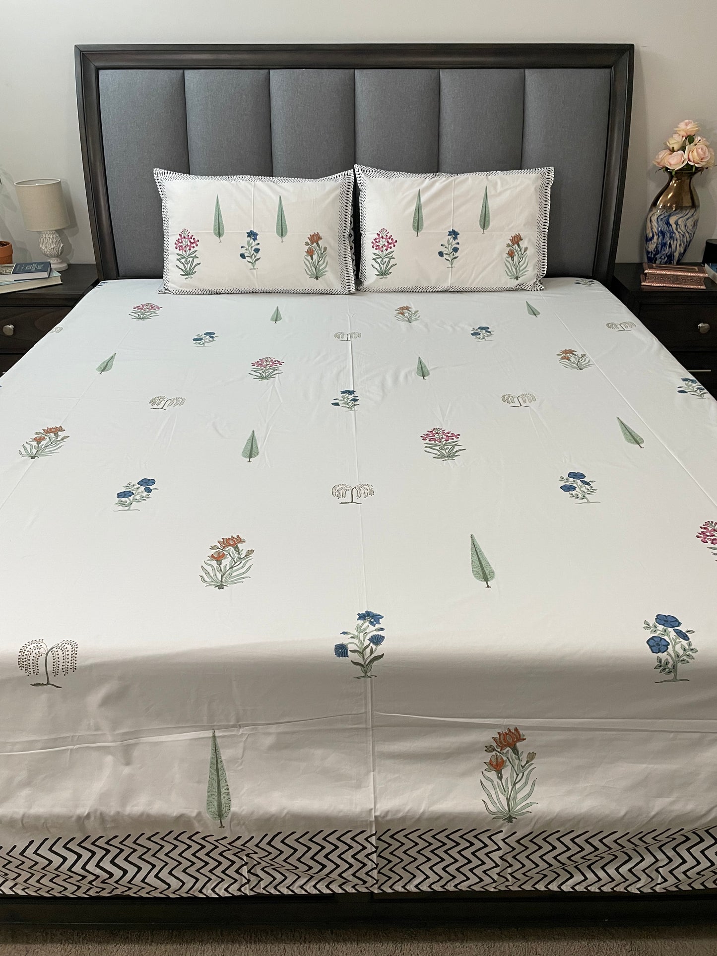 Craftsman's Choice Handblock Printed Cotton Bedsheet