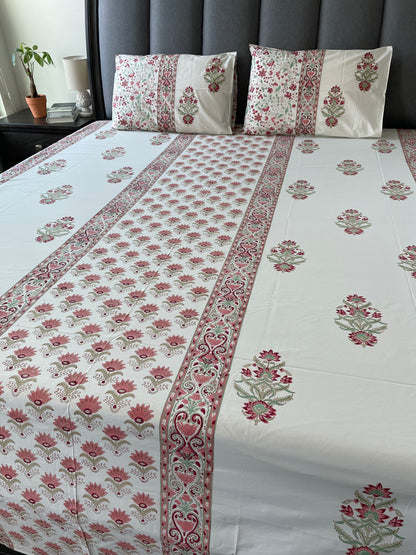 Botanical Beauty Handblock Printed Sheet