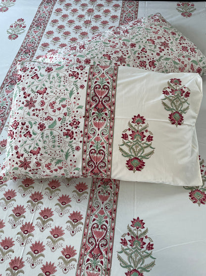 Botanical Beauty Handblock Printed Sheet