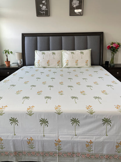 Island Escape Handblock Printed Sheet