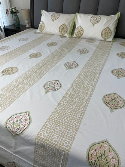 Royal Dreams Handblock Printed Cotton Sheet