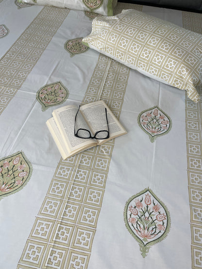 Royal Dreams Handblock Printed Cotton Sheet