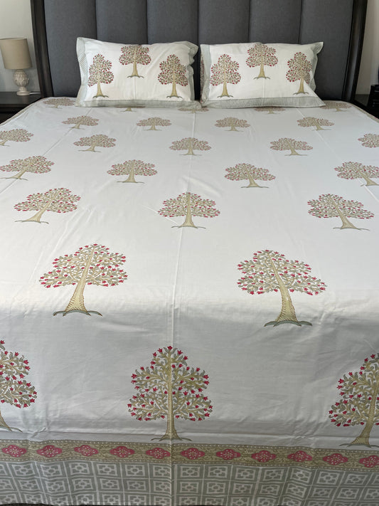Meadow Magic Handblock Printed Cotton Sheet